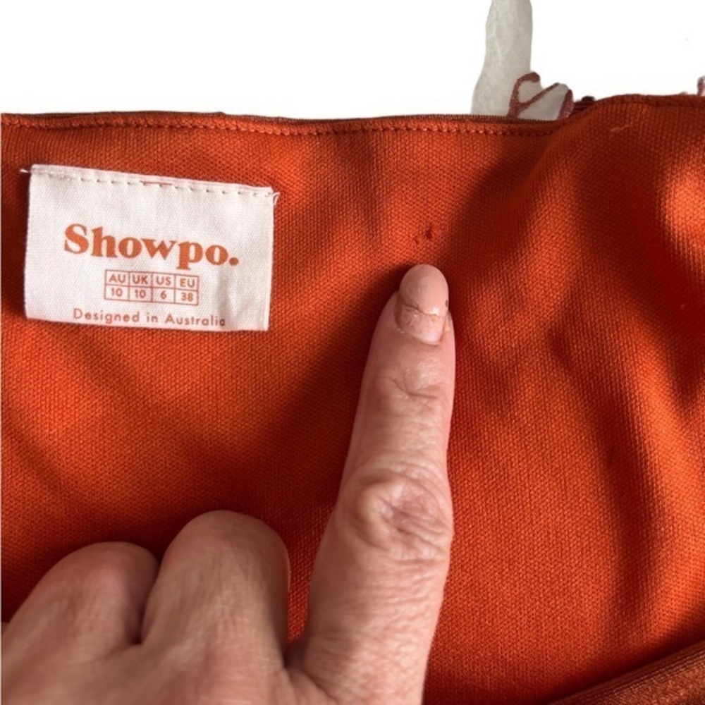 SHOWPO RUST WRAP DRESS - Picture 7 of 7